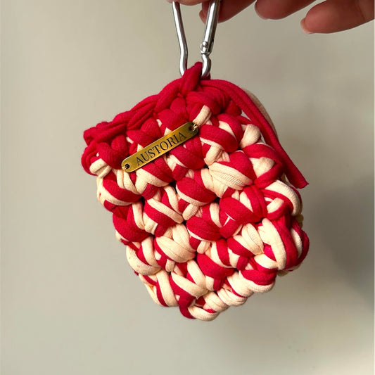 Coque AirPods - Orange clair et framboise